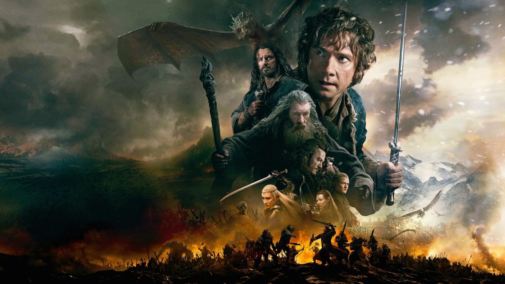 Fondo de pantalla de la película El hobbit: La batalla de los cinco ejércitos en PeliculasYonkis gratis