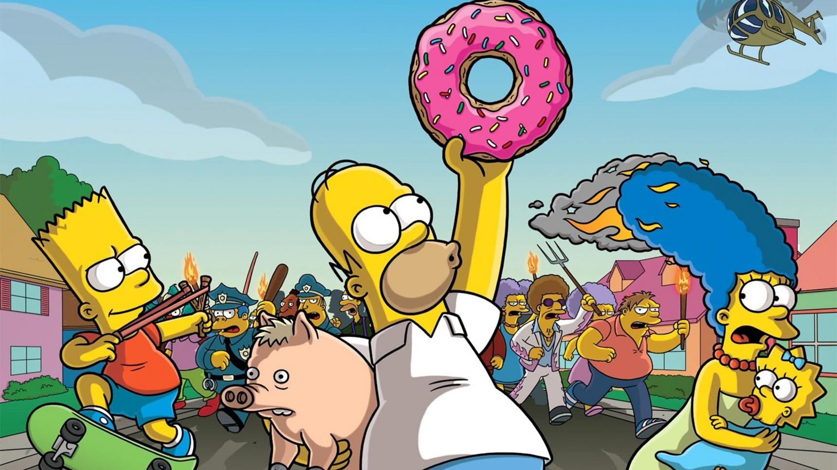 Fondo de pantalla de la película Los Simpson: La película en PeliculasYonkis gratis